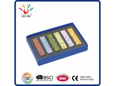 6 Confetti Crayon in Color Box