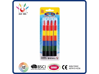 4 Stacking Crayon in Blister Pack